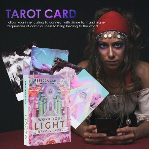 Tarot Oracle Card Mystisk Divination Comics Tarot Kort Kvinne Jente Kort Spill Brett Spill