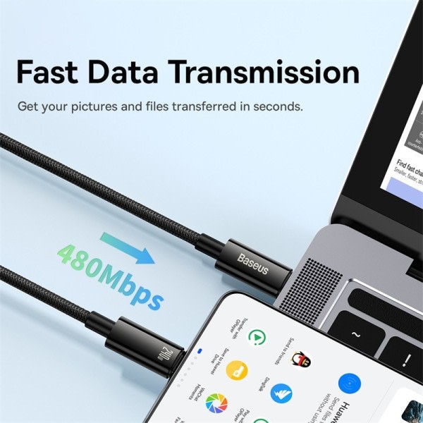USB Type C Kabel Superopladning Hurtig Oplader Type C til Type Kabel
