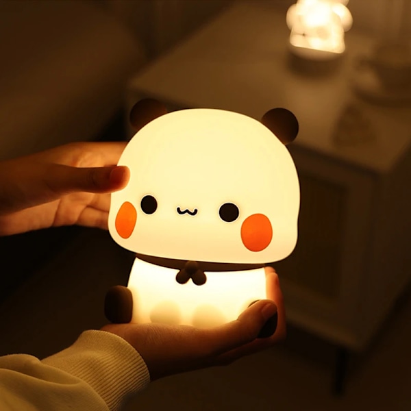 Søt Tegneserie Nattlys Dyr Soverom Dekorativt Stue Rom Dukker Led Natt Lys Lampe