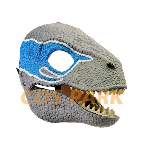Drage Dinosaur Maske Åben mund Latex Rædsel Dinosaur Hovedbeklædning Halloween Fest Cosplay kostume