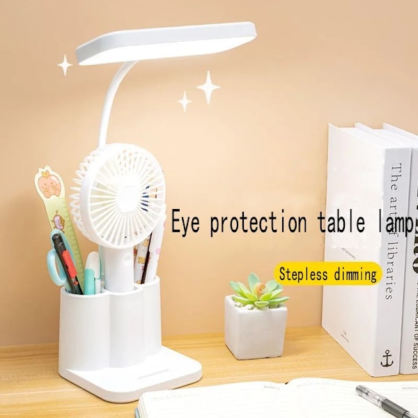 USB Lärande Sovsal Sovrum Sängbord Läs Natt Ljus LED Skrivbord Lampa Ögonskydd Skrivbord Högskola Student Nattlampor