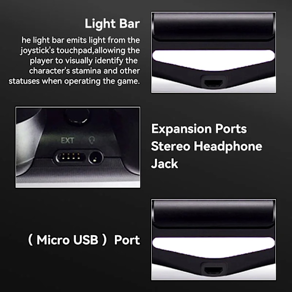 Professionel Trådløs Bluetooth Controller Grip, Somatic Vibration, Trigger Feedback, Ferie gaver