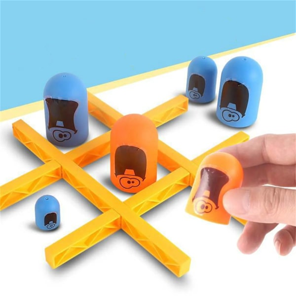 2 Pelaajaa Tic Tac Toe Big Eat Small Pyöri lauta Peli Vanhemman-lapsi Interaktiivinen Kilpailu Ottelu juhla pelit