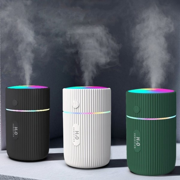 220ML Mini  Luft luftfuktare Bil Interiör Smart Purifier USB Laddning med Färgrik LED