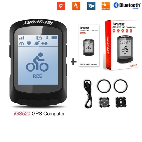 GPS Cykling Cykel Dator ANT+ Bluetooth Rutt Navigation Hastighetsmätare Trådlös vägmätare