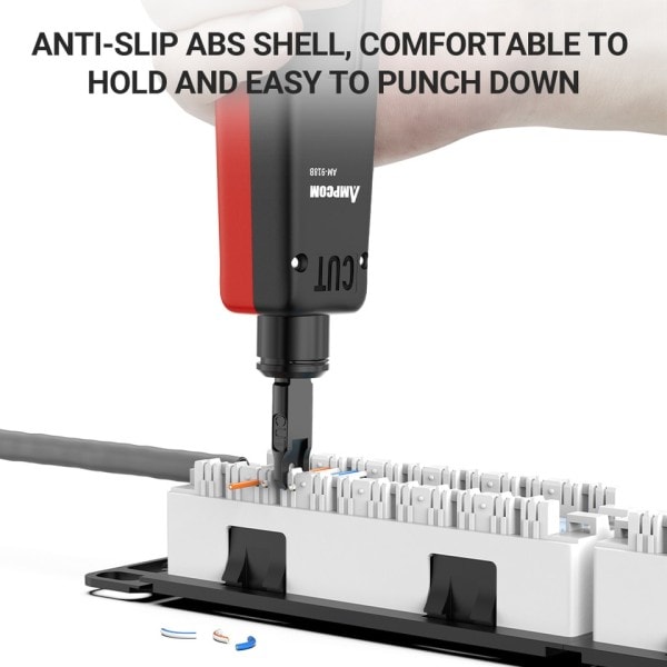 Punch Down Tool AMPCOM 110 Type Monitoimi verkko kaapeli työkalu kahdella terällä
