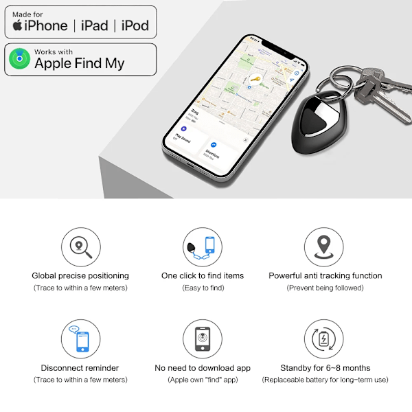 Finder Turvallisuus SmartTrack Link Smart Tag With Apple Find My Key Bluetooth GPS Tracker Kuuloke matkatavarat MFi Finder IOS
