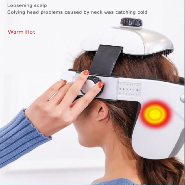 Hoved øje massager elektrisk hjelm aflastning stress luft tryk vibration terapi