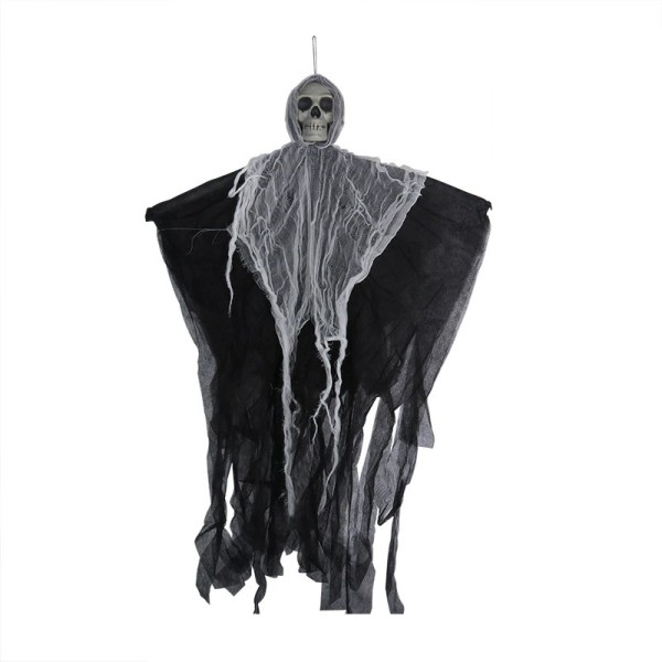 Halloween Hängande Dödskalle Ghost Ornament Haunted Hus Dekoration Skräck Rekvisita