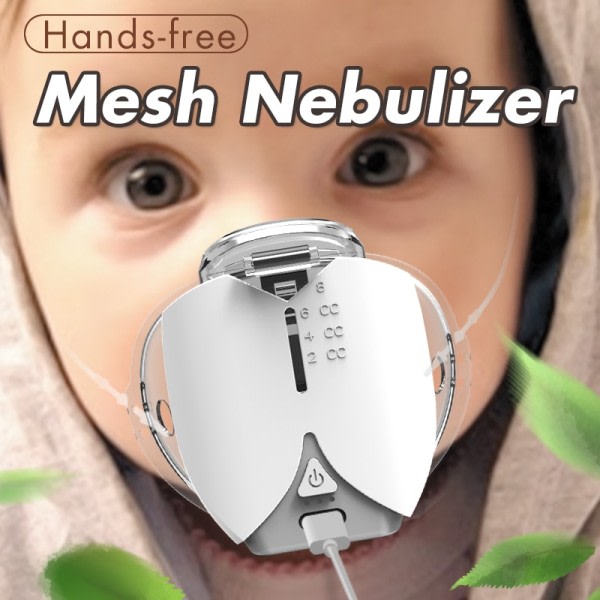 Mini Mesh Nebulizer Håndholdt bærbar Inhaler Automizer stille Ultralyd inalador nebulisator