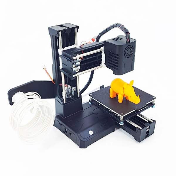 K9 Mini 3D Skriver Enkel å bruke Entry Level  Gave 3D Printer FDM TPU PLA Filament 1,75mm Sort