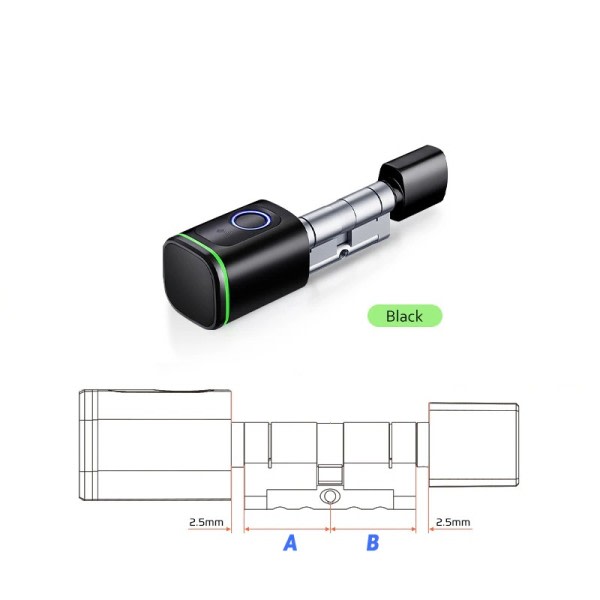 Smart Electronic Dør Lås med DIY Cylinder Core Fingerprint APP nøgler IC Card Lås op