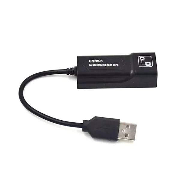 USB2.0 Till RJ45 Nätverk Kabel Adapter 100Mbps Trådbundet Nätverk Kort Extern Enhet Gratis Nätverk Kort För Dator Anteckningsböcker