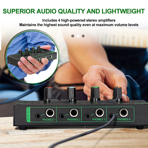 Mini Kuulokkeet Vahvistin Depusheng Uusi 4/6Kanavia Ultrakompakti Stereo Audio Vahvistin Virta sovitin 10MHz Kuuloke Vahvistin