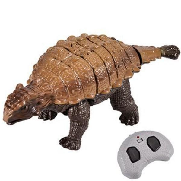 Elektrisk Dinosaurie Leksaker Fjärrkontroll Ankylosaurus Moving Promenad Simulering Djur Modell