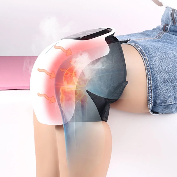 Knæ Massager Infrarød Varme og Vibration Knæ Smerte lindring