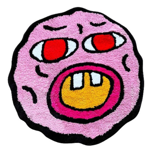 Kirsikka pommi matto vaaleanpunainen käsintehty tuftattu matto huone sisustus Kawaii matto