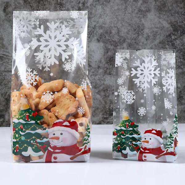 Jul Snögubbe bakat varor påse god jul inredning