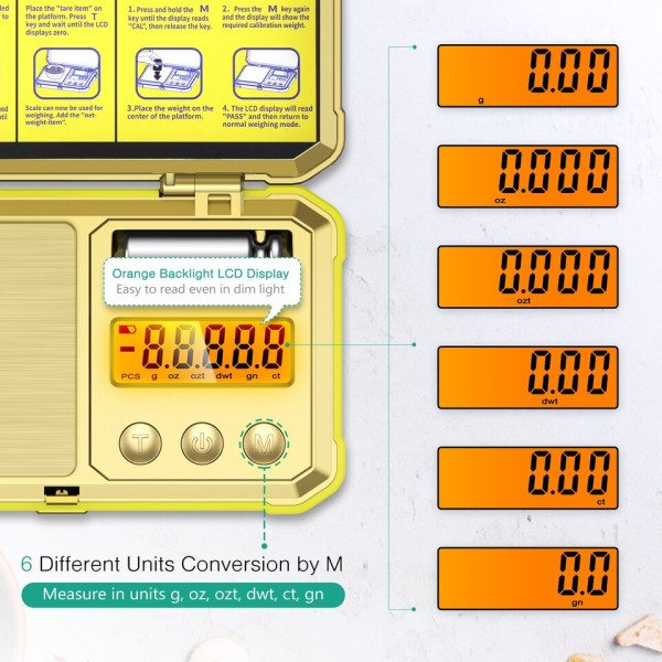 Digitaalinen korut vaaka 200g 0,01g tasku vaaka 50g kalibrointi paino elektroninen älykäs vaaka