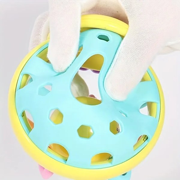 Baby Toy Catch Ball Bendy Baby Walker Rattles Utveckla Intelligens Ball Plast Klocka Skallra docka