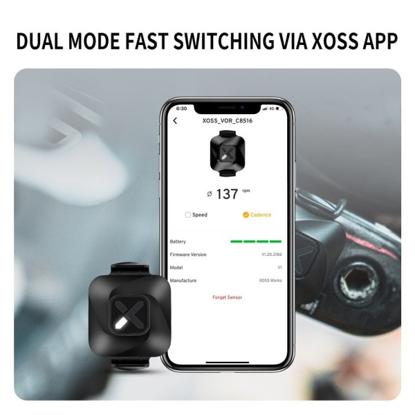Vortex Speed Cadence Sensor för Cykel Dator IPX7 Vattentät 300h Batteri Life Bluetooth ANT+ Cykel Tillbehör MTB