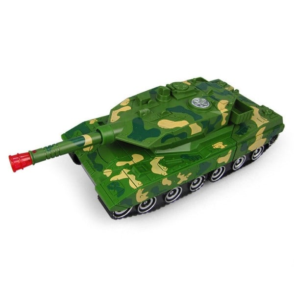 Elektrisk Deformation Robotar Combat Tank Blinkande LED Ljus Musik Bil Barn Barn Gåva leksak