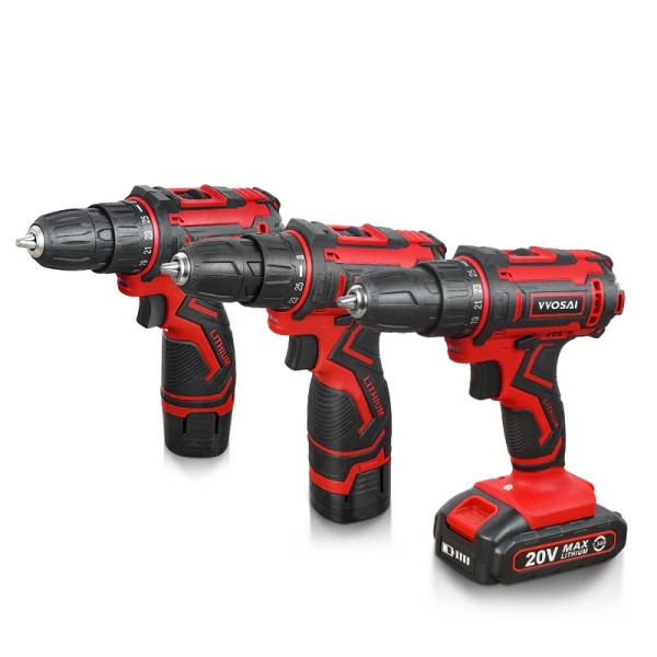 20V Trådløs Drill Elektrisk Skrutrekker Mini Trådløs Strøm Driver DC Lithium-Ion Batteri