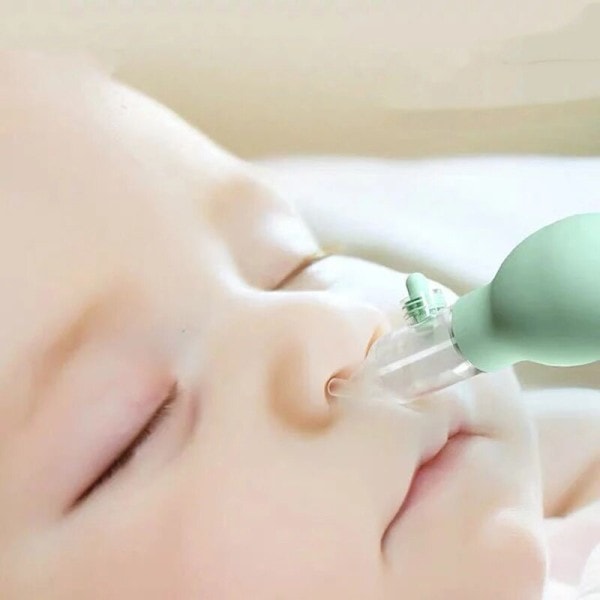 Ny Född Silikon Baby Säkerhet Näsrengöring Dammsug Sug Barn Nasal Aspirator