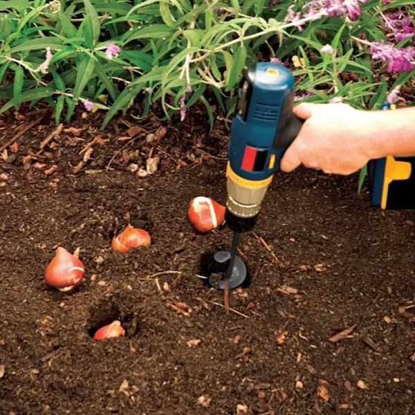 Bedste kvalitet Have Snegl Spiral Bor Bit Havearbejde Blomster Planter Jord Bor Plantering Hul Graver Værktøj Løs jord Bor Bit Tilbehør