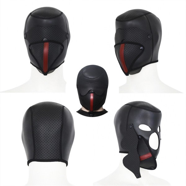 Män Sexy Eagle Näbb Huvudbonader Halloween Cosplay Läder Party Mask