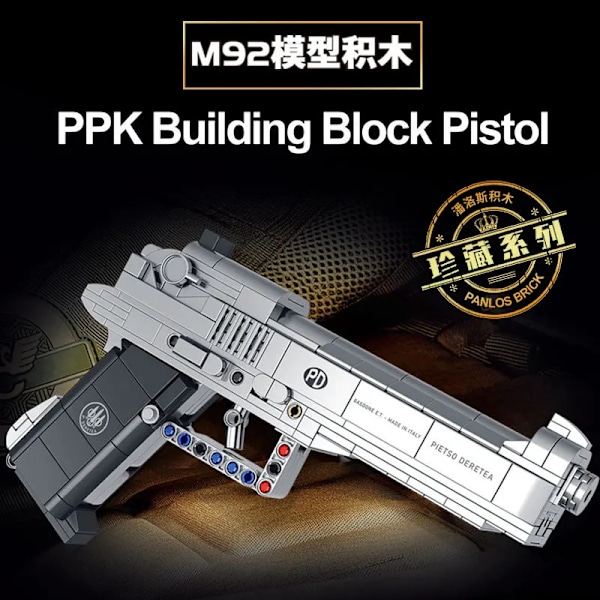 Militær Serie Klosser M92 Pistol USP Pistool Modell Klosser Byggeklosser Leker