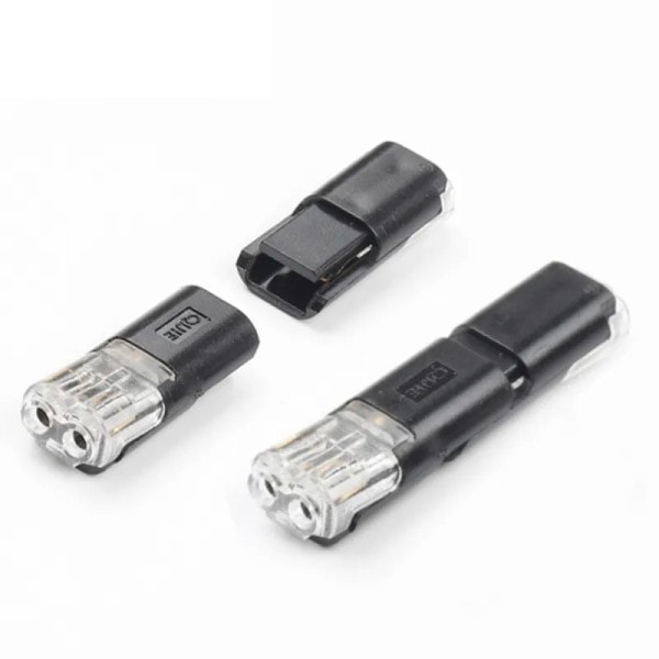 10 stykker hurtig pluggbar ledning stik 2pin splejsning elektrisk kabel krympe terminaler til ledninger ledninger