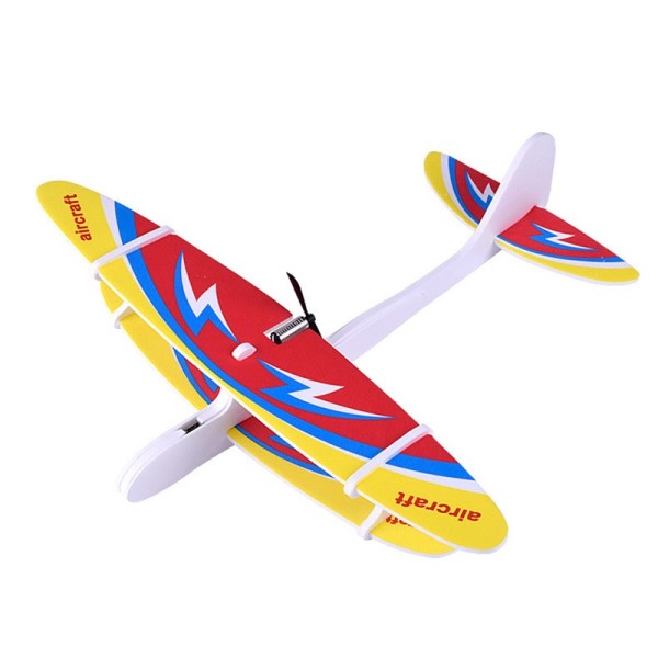 Hånd kastning flyvemaskine elektrisk fly skum flyvemaskine elektrisk og LED skum kastning svævefly fly model udendørs legetøj