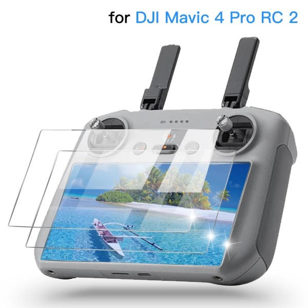 Bästa kvalitet härdat glas för DJI Mini 4 Pro RC 2 Fjärrkontroll Skärmskydd