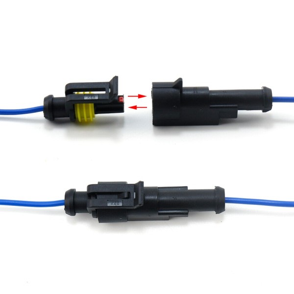 Vattentät kontakter kit fordon kabel snabb kontakt elektrisk i bil kablage auto tätning uttag