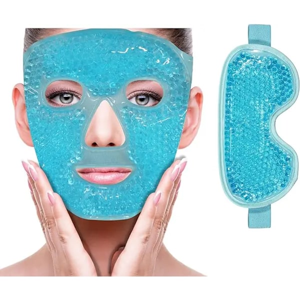 Kald ansikt øye maske is pakke reduser ansikt pust mørke sirkler gel perler varm varme kald komprimer pakke ansikt SPA for kvinne sovende