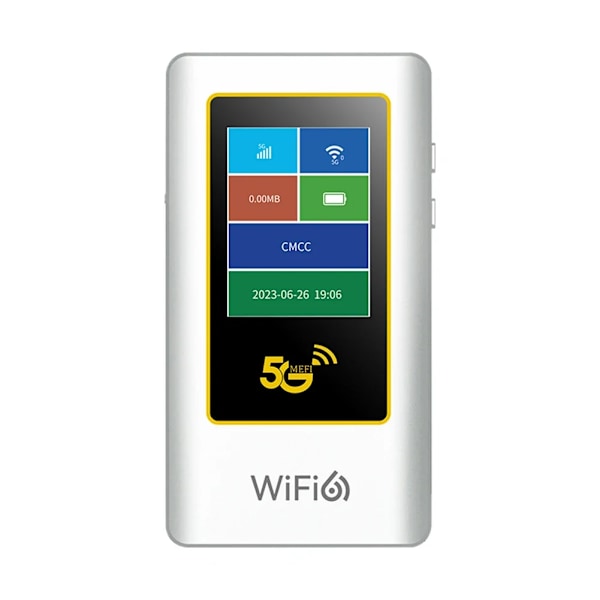5G Wifi Trådlös Router 1201Mbps Lte Portabel Wifi Hotspot 5G Mifi Upplåsning Typ-c Snabb Ladda 5000 mAh Batteri Med SIM kort kortplats