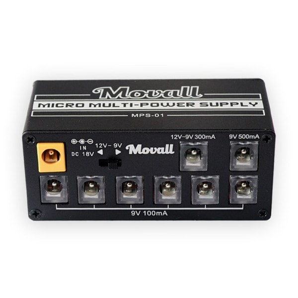Gitarr Pedal Ström försörjning 8 Isolerad Utgång Anti-interferens 18W Olikt Utgång Gitarr Effekt Ström
