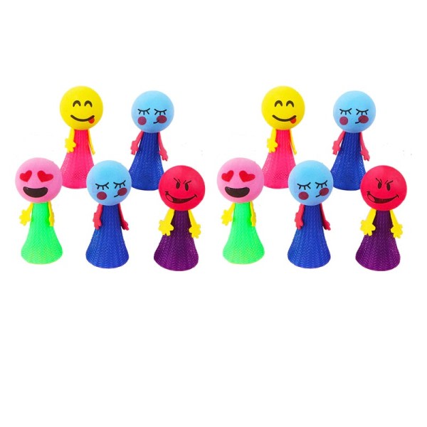 10 kpl Luova Pomppu Pienet Ihmiset Lapset EVA Stressi Release lelut värikkäät hauskat ilmaukset