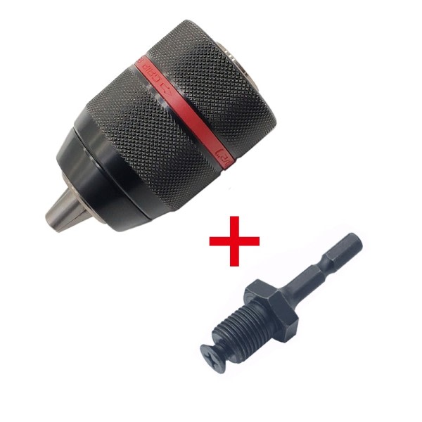 Metal Heavy Duty 1/2-20UNF 13mm Nøglefri Bor Chuck Sekskant Skaft/SDS/Socket Square Hun Adaptor Hardware Værktøj