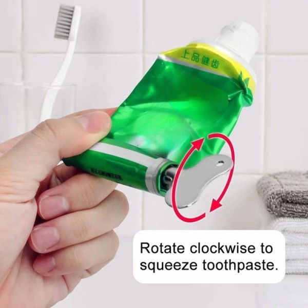 Rostfritt stål Tandkräm Squeezer Ansiktsbehandling Cleanser Tandkräm Dispenser Squeezer Tube Verktyg