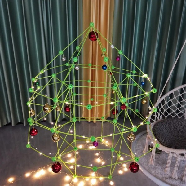 Montering Bygge Klodse Jule Træ Fort Bygning Kreativt BYG BLOK Pædagogisk legetøj