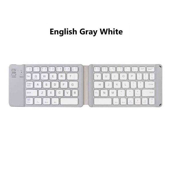 Mini Trådløst Bluetooth Foldbart Tastatur,Ffoldbart Trådløst tastatur for IOS/Android/Windows ipad nettbrett telefon