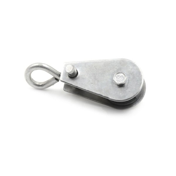 1PC 0,3" Poulie Durable Single Swivel Lifting Rep Rulley Roller Block