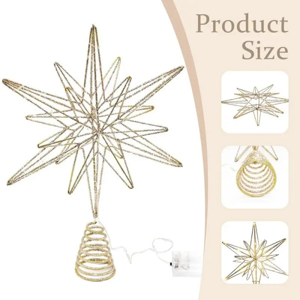 12,6 tum Creative LED Lights Glitter Jul Tree