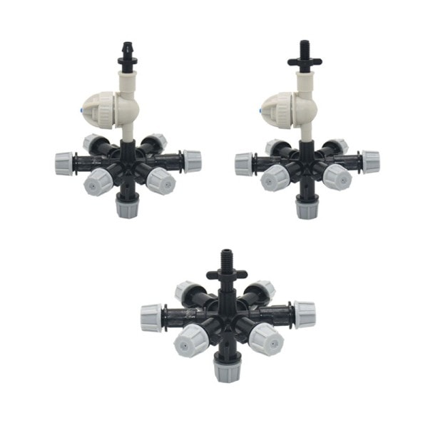 Hengende kryss Multi-dugg dyse tåke sprinkler anti drypp dugg dyse Med pigger gjenget kobling