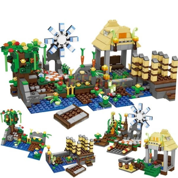The Villages Huset Svin Alex Zombie Action Bygningsblokke Klassisk Model Sæt Klodser Børn sæt