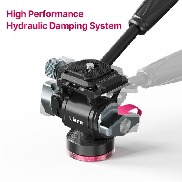 Panorama Stativ Huvud Hydraulisk Fluid Video Dämpning Huvud För Stativ Monopod Kamera Hållare Stativ