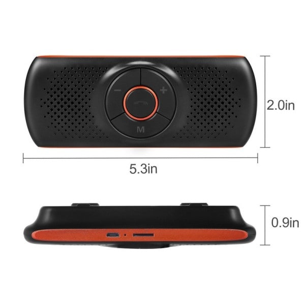 Langaton Bluetooth-yhteensopiva auto sarja sarja Handsfree kaiutin Multipoint Aurinko Visiiri kaiutin