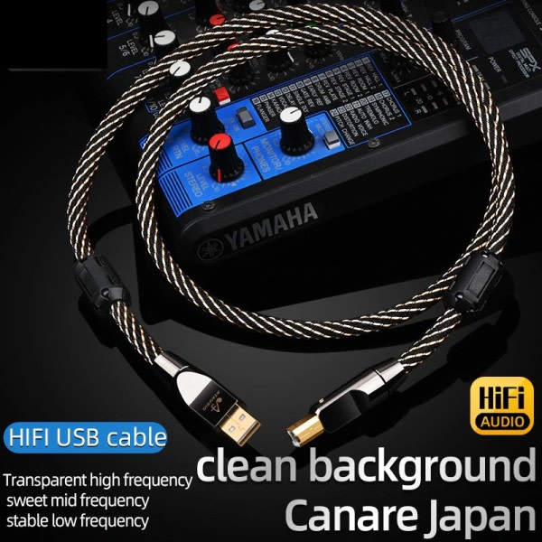 HIFI USB OTG Kabel USB Type A til B USB Kabel 6N OFC Type C til Type B Lyd Kabel Dekoder